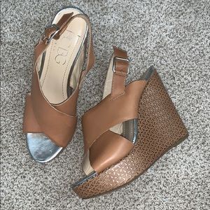 BCBG Mayflower Platform Wedge Sandal